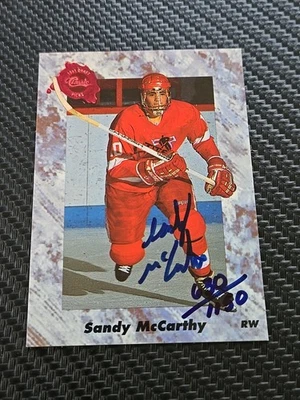 1991 Classic Draft Picks Sandy McCarthy Rookie Auto RC - Image 1 of 2
