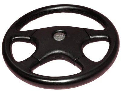 MOMO Olympic 3 Ghibli 4 Steering Wheel 365mm Black Leather Pad JDM 86 NC BMW VG — 第 1/4 张图片