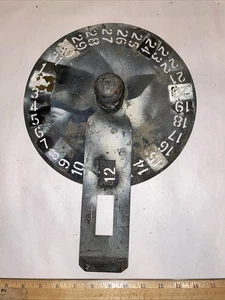 Vintage Brass Stencil Wheel Numbers 11 1/2” Diameter - Picture 1 of 6