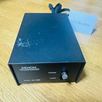 DENON Step Up Transformer AU-305 MC Cartridge Japan Tested Working High-Quality - Image 1 of 4