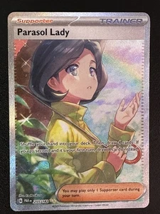 Pokemon TCG Parasol Lady - SV04: Paradox Rift 255/182 Special Illustration Rare - Picture 1 of 2