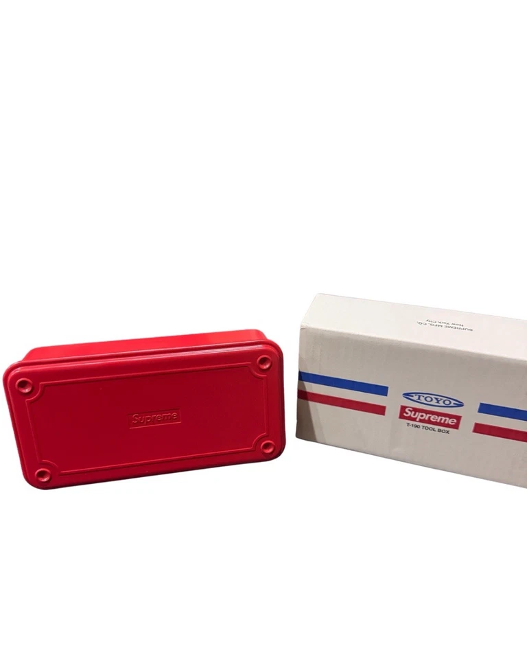 Mini caja de herramientas Supreme TOYO acero T-190 - rojo Foto 1 de 1