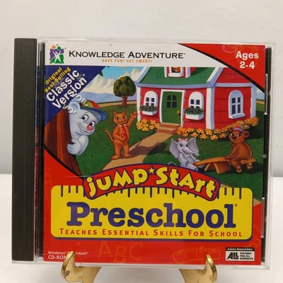 JumpStart Preschool | PC CD-ROM (1995) | Complete with Case - Image 1 of 4