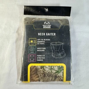 Realtree Edge Neck Gaiter Camouflage UPF 50 Moisture Wicking Form Fit Stretch - Picture 1 of 2