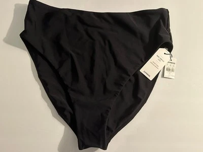 Pantalones de bikini Express para mujer XL negros tiro alto contorno corporal trajes de baño Foto 1 de 4