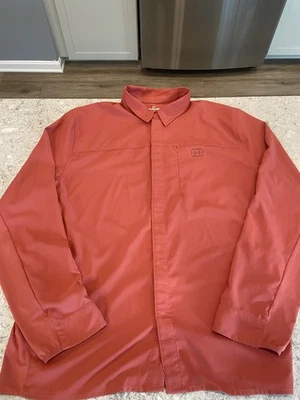 Under Armour Hybrid Red Long Sleeve Shirt Fish XXL  - Image 1 of 4