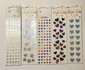 Mrs. Grossman's Stickers Lot of 10 Strips New Package ~Hearts & Stars Lot~READ - Picture 1 of 5