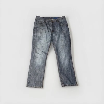 Gotcha Com Size 36X30  Straight Leg Medium Dark Blue denim Wash Jeans Y2K - Image 1 of 4