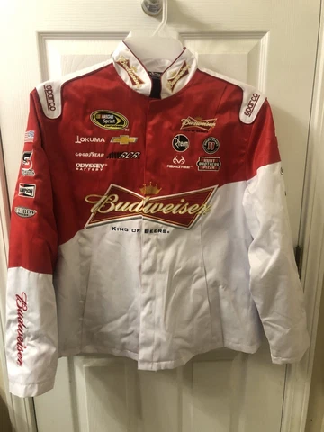 NASCAR Women Budweiser Jacket XL Chase Authentic Kevin Harvick Embroidered Cover