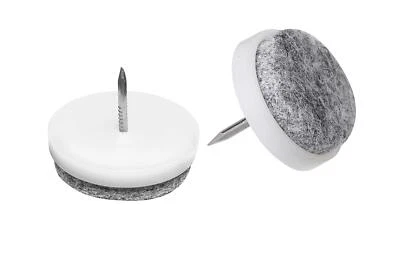Filz-Gleiter Ø 20 mm - Mit Nagel - weiß - 20 Stück - Effektiver Schutz Ihrer ... - Bild 1 von 3
