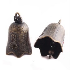 1pcs Vintage Bronze Alloy Wind Bell Charms Craft Outdoor Garden Hanging Decor