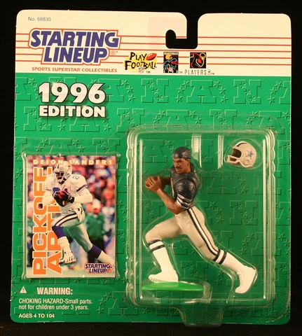Deion Sanders Dallas Cowboys NFL Starting Lineup Action Figure Prime Time 1996 Cover
