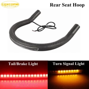 Rear Seat Frame Hoop Loop w/LED Tail Signal Light For Cafe Racer Suzuki GN125 - Picture 1 of 10