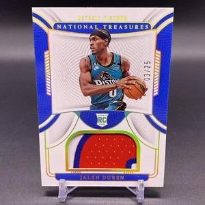 #/25! 🚨2022-23 Panini National Treasures Jalen Duren RC Pistons Rookie Patch! - Picture 1 of 2