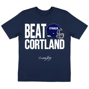Ithaca College Bombers "Beat Cortland" NCAA Official Cortaca Jug Football Shirt - Picture 1 of 2