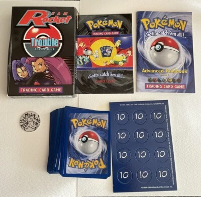 Pokémon Team Rocket Trouble Theme Deck Vintage WOTC Nintendo CIB - Image 1 of 4
