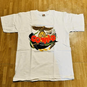 Go Wild Youth Animal T-Shirt Fruit of the Loom 10/12 Medium Deadstock BRAND NEW - Picture 1 of 7