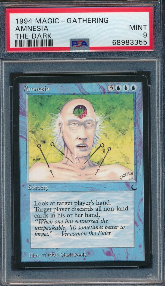The Dark Amnesia PSA 9 Graded Magic MTG (3355) -magicgraders- - Image 1 of 3