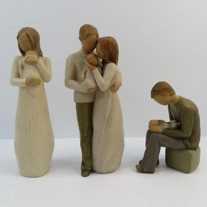 3 x Figuras de Sauce Nuestro Regalo / Ángel Mío / Nuevo Papá Familia Mamá Papá Bebé - Imagen 1 de 15