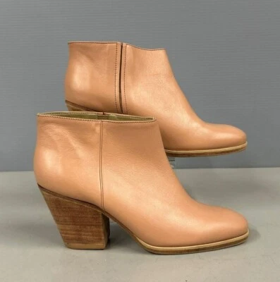 Botas al Tobillo Rachel Comey Mars Cuero Sin Cordones Rosa Melocotón Tostado Talla 6.5 Foto 1 de 4