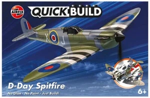 Airfix Quickbuild J6045 D-Day Spitfire NIB No Paint, No Glue, Just Build! - Picture 1 of 3