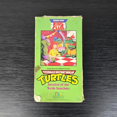 1990 Teenage Mutant Ninja Turtles - VHS Burger King Kids Club “Turtle Snatchers” - Image 1 of 2