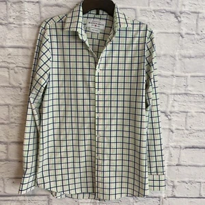 Mizzen + Main Leeward Collection Men’s Plaid Button Down Shirt Medium Trim Fit - Picture 1 of 7