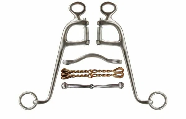 Showman Stainless Steel Walking Horse Bit with 8" Cheeks! FREE SHIPPING!
