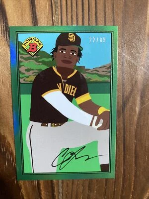2021 Bowman x Keith Shore Green Foil Cj Abrams /89 - Image 1 of 2