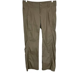 Athleta Womens Hendiwoods Hiking Outdoor Pants Olive Taupe Activewear size 14 - Picture 1 of 13