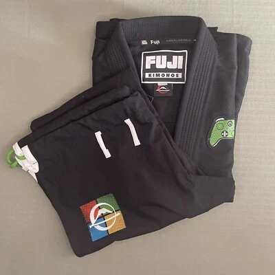 Fuji Suparaito Gamer Jiu Jitsu BJJ Gi Black Lightweight New In Pkg - Image 1 of 4