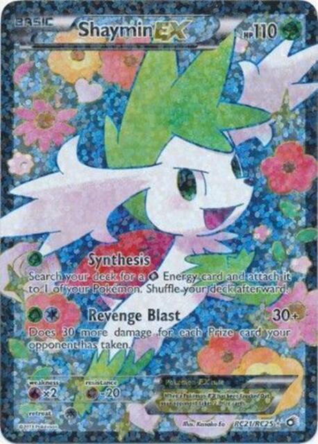 Preços baixos em Cartões de jogo de cartas colecionáveis individuais ultra  raros Shaymin Pokémon TCG Legendary Treasures