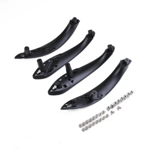 PARA BMW F30 F80 F31 M3 LHD Negro Borde Interior Puerta Tirador Tirador  - Imagen 1 de 8