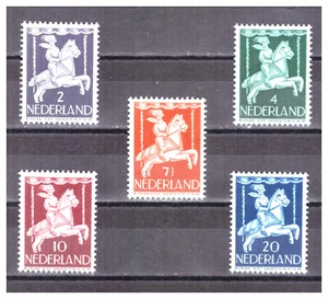 NETHERLANDS: 1946 YT: 461-465""Child on Merry-go-Round"" MNH Set - Picture 1 of 1