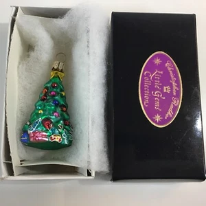 Christopher Radko 1999 Spruced Up Spruce Little Gems Christmas Ornament Retired - Picture 1 of 4