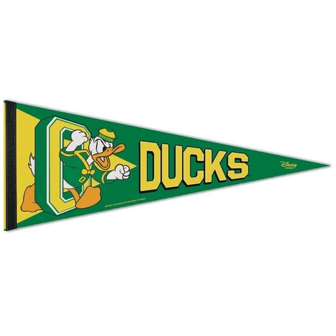 OREGON DUCKS DONALD DUCK DISNEY ROLL UP PENNANT 12"x30" NEW WINCRAFT π Cover