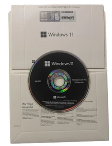 Microsoft Windows 11 Pro 64Bit Deutsch OEM COA DSP LCP + DVD PROFESIONAL KEY - Bild 1 von 1