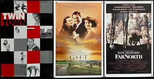 K036 Lot 3 original Movie Posters: TWIN TOWN, THE WEDDING GIFT & FAR NORTH - Picture 1 of 4