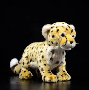28cm Cheetah Toy Doll Cute Leopard Animal Soft Plush Kids Gift - Picture 1 of 8