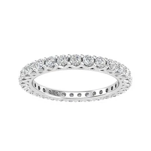 1.00 Carat tw Diamond Eternity Band in 10k Gold (1.00ctw, H-I Color, I2-I3) - Picture 1 of 16