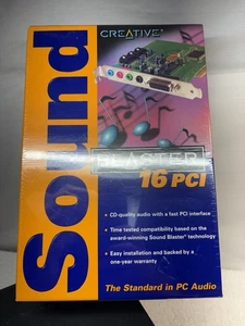 Creative Sound Blaster 16 PCI SB4740 Windows 95 98 NT XP - New Sealed in Box! - Picture 1 of 4