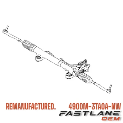 Nissan Altima 2013-2018 cremallera y piñón remanufacturado OEM 4900M-3TA0A-NW Foto 1 de 4