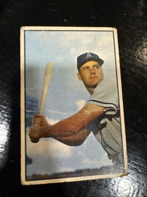 1953 Bowman Color #13 Gus Zernial - Philadelphia Athletics Poor (creases) - Image 1 of 2