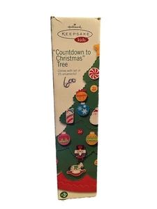 Hallmark Keepsake 2004 Kids Countdown To Christmas Advent Calendar Felt Tree New - Picture 1 of 6