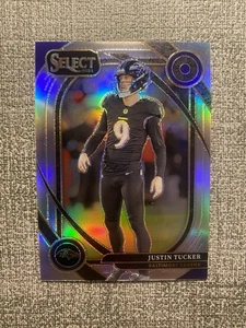 Justin Tucker - 2024 Panini Select Football - Silver Prizm - Club Level #274 - Bild 1 von 2