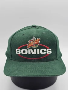 NUEVO De colección Seattle Sonics NBA Deportes Logo 7 Años 90 Deportes Gorra Gorra De Colección Snapback  - Imagen 1 de 12