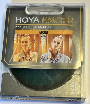 Hoya HMV 58mm Blue 80B HMC Multi Coated Camera Lens Filter - Image 1 of 3