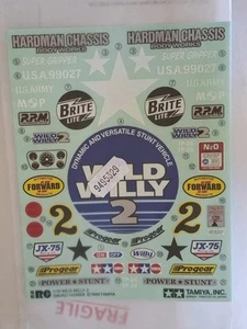 TAMIYA Wild Willy WW2 Decals/Stickers.. - Picture 1 of 2