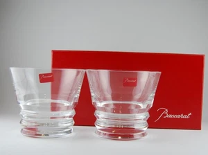 Baccarat Tumbler Vega Crystal Rock Glass pair 200cc Set of 2 with Box - Picture 1 of 4