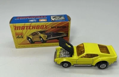 LESNEY MATCHBOX NO. 44 BOSS FORD MUSTANG Diecast Car England 1972 - Image 1 of 4